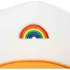 imageDALIX Embroidered Rainbow Trucker Cap Hat Men WomenGold White