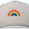 imageDALIX Embroidered Rainbow Trucker Cap Hat Men WomenGray Black