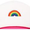 imageDALIX Embroidered Rainbow Trucker Cap Hat Men WomenHot Pink White