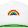 imageDALIX Embroidered Rainbow Trucker Cap Hat Men WomenKelly White