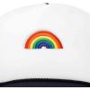 imageDALIX Embroidered Rainbow Trucker Cap Hat Men WomenNavy Blue White