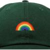 imageDALIX Rainbow Baseball Cap Womens Hats Cute Hat Soft Cotton CapsDark Green