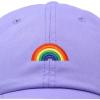 imageDALIX Rainbow Baseball Cap Womens Hats Cute Hat Soft Cotton CapsLavender