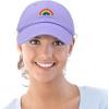 imageDALIX Rainbow Baseball Cap Womens Hats Cute Hat Soft Cotton CapsLavender