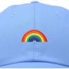 imageDALIX Rainbow Baseball Cap Womens Hats Cute Hat Soft Cotton CapsLight Blue