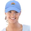 imageDALIX Rainbow Baseball Cap Womens Hats Cute Hat Soft Cotton CapsLight Blue