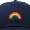 imageDALIX Rainbow Baseball Cap Womens Hats Cute Hat Soft Cotton CapsNavy Blue