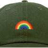 imageDALIX Rainbow Baseball Cap Womens Hats Cute Hat Soft Cotton CapsOlive
