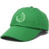 imageSt Patricks Lucky Horseshoe Hat Men Womens Embroidered Baseball CapKelly Green