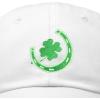 imageSt Patricks Lucky Horseshoe Hat Men Womens Embroidered Baseball CapWhite