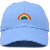 imageDALIX Rainbow Baseball Cap Womens Hats Cute Hat Soft Cotton CapsLight Blue