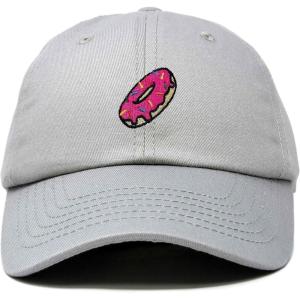 imageDALIX Donut Embroidered Mens Cotton Dad Hat Baseball CapGray