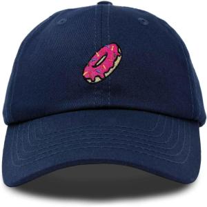 imageDALIX Donut Embroidered Mens Cotton Dad Hat Baseball CapNavy Blue