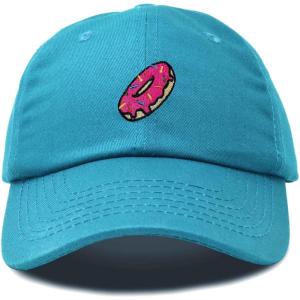 imageDALIX Donut Embroidered Mens Cotton Dad Hat Baseball CapTeal