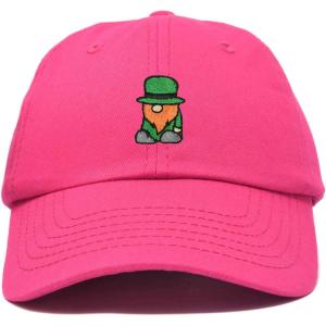 imageDALIX Embroidered Lucky Gnome St Patricks Dad Saint Pattys Cap Hat WomenHot Pink