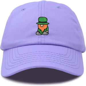 imageDALIX Embroidered Lucky Gnome St Patricks Dad Saint Pattys Cap Hat WomenLavender
