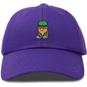 imageDALIX Embroidered Lucky Gnome St Patricks Dad Saint Pattys Cap Hat WomenPurple