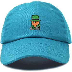 imageDALIX Embroidered Lucky Gnome St Patricks Dad Saint Pattys Cap Hat WomenTeal