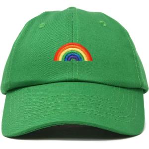 imageDALIX Rainbow Baseball Cap Womens Hats Cute Hat Soft Cotton CapsKelly Green