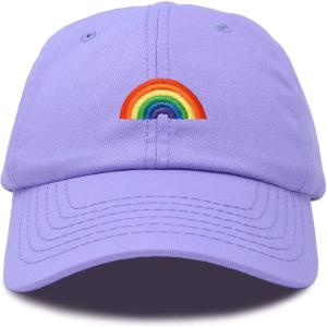 imageDALIX Rainbow Baseball Cap Womens Hats Cute Hat Soft Cotton CapsLavender