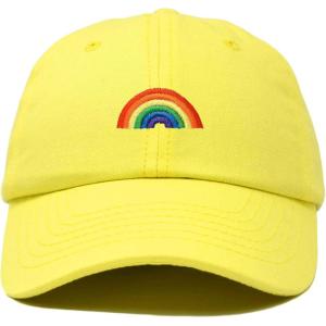imageDALIX Rainbow Baseball Cap Womens Hats Cute Hat Soft Cotton CapsMinion Yellow