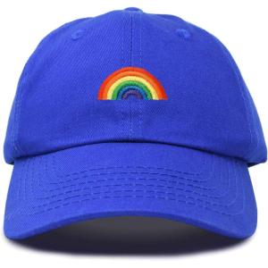 imageDALIX Rainbow Baseball Cap Womens Hats Cute Hat Soft Cotton CapsRoyal Blue