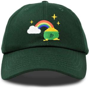 imageDALIX St Patricks Pot of Gold Hat Womens Embroidered Baseball CapDark Green