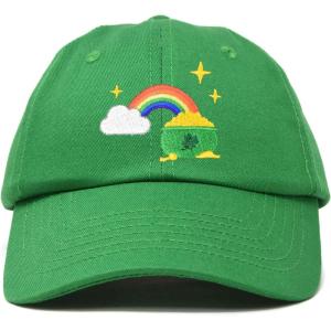 imageDALIX St Patricks Pot of Gold Hat Womens Embroidered Baseball CapKelly Green