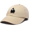 imageDALIX Gorilla Hat King of The Jungle Black Ape Baseball CapKhaki