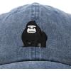 imageDALIX Gorilla Hat King of The Jungle Black Ape Baseball CapNavy Blue Vintage