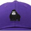 imageDALIX Gorilla Hat King of The Jungle Black Ape Baseball CapPurple