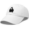 imageDALIX Gorilla Hat King of The Jungle Black Ape Baseball CapWhite