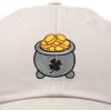 imageDALIX Lucky Pot of Gold Hat Womens Embroidered Baseball CapBeige