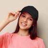 imageDALIX Womens Cap Adjustable Hat 100 Cotton Black White Gold Lavender Blue Pink Lime Green Hot PinkBlack