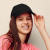 imageDALIX Womens Cap Adjustable Hat 100 Cotton Black White Gold Lavender Blue Pink Lime Green Hot PinkBlack