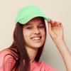imageDALIX Womens Cap Adjustable Hat 100 Cotton Black White Gold Lavender Blue Pink Lime Green Hot PinkGreen