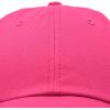 imageDALIX Womens Cap Adjustable Hat 100 Cotton Black White Gold Lavender Blue Pink Lime Green Hot PinkHot Pink