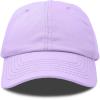 imageDALIX Womens Cap Adjustable Hat 100 Cotton Black White Gold Lavender Blue Pink Lime Green Hot PinkLavender