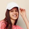 imageDALIX Womens Cap Adjustable Hat 100 Cotton Black White Gold Lavender Blue Pink Lime Green Hot PinkWhite