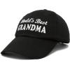 imageDALIX Worlds Best Grandma Hat Gift Embroidered Cotton CapBlack