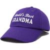 imageDALIX Worlds Best Grandma Hat Gift Embroidered Cotton CapPurple