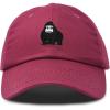 imageDALIX Gorilla Hat King of The Jungle Black Ape Baseball CapMaroon