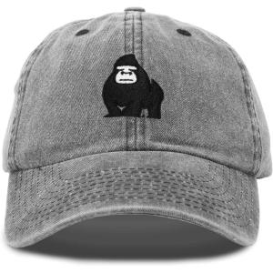 imageDALIX Gorilla Hat King of The Jungle Black Ape Baseball CapBlack Vintage