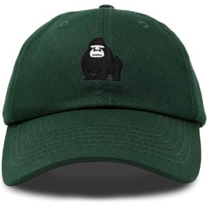 imageDALIX Gorilla Hat King of The Jungle Black Ape Baseball CapDark Green