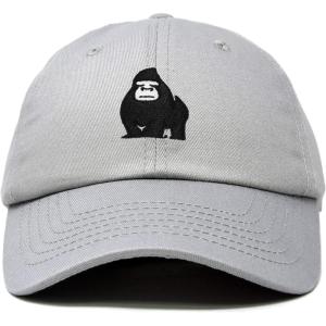 imageDALIX Gorilla Hat King of The Jungle Black Ape Baseball CapGray