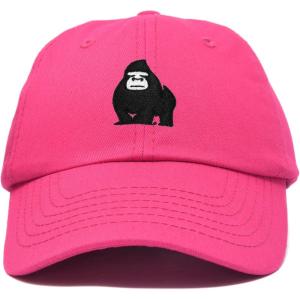 imageDALIX Gorilla Hat King of The Jungle Black Ape Baseball CapHot Pink
