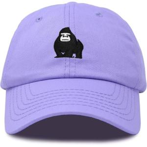 imageDALIX Gorilla Hat King of The Jungle Black Ape Baseball CapLavender