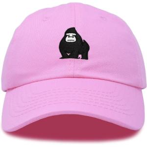 imageDALIX Gorilla Hat King of The Jungle Black Ape Baseball CapLight Pink