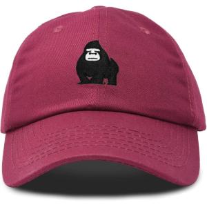 imageDALIX Gorilla Hat King of The Jungle Black Ape Baseball CapMaroon