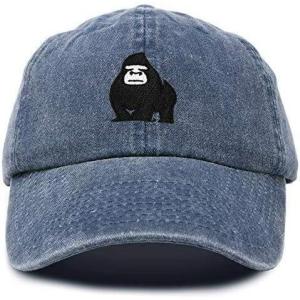 imageDALIX Gorilla Hat King of The Jungle Black Ape Baseball CapNavy Blue Vintage